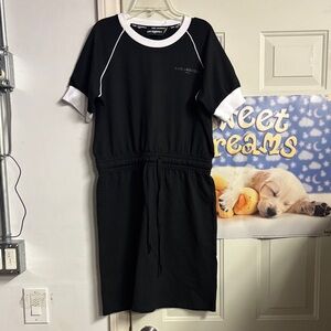 Karl Lagerfeld Black and White Midi Dress